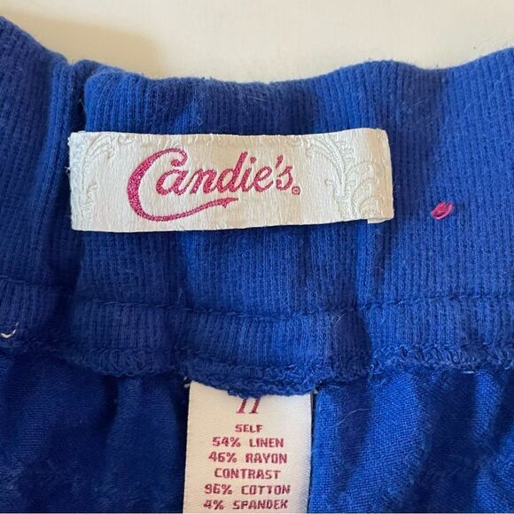 Candies Juniors Elastic Waist Linen Blend Shorts, Size 11 - Picture 9 of 14